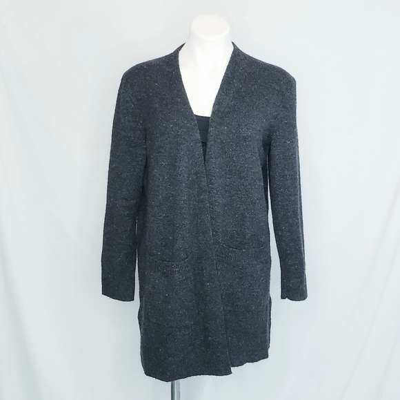 Madewell Donegal Kent Open Front Cardigan Sweater Coziest Yarn Gray - Picture 2 of 14